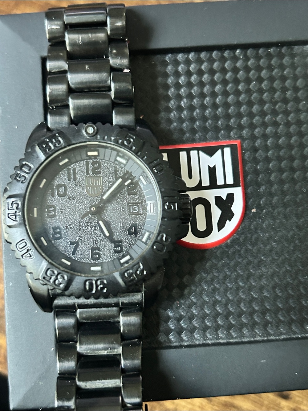 Luminox Navy SEAL 3152.BO Blackout Steel Colormark Swiss Watch + Box